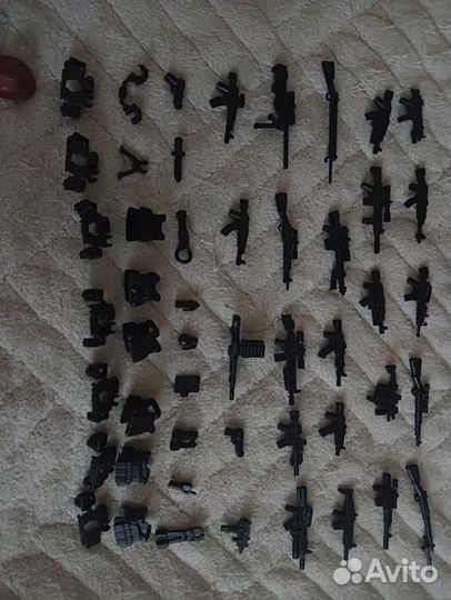 Лего оружие и человечки