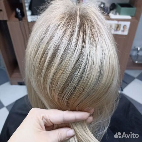 Сложное окрашивание волос, стрижка, укладка