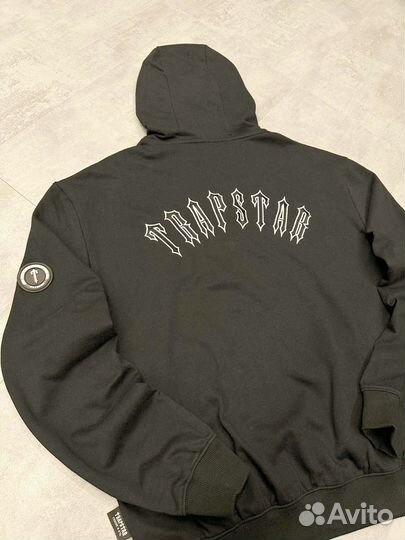 Мужская кофта с капюшоном,молния, trapstar 2 цвета