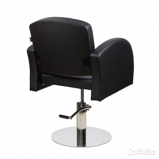 Кресло парикмахерское троя люкс на круглом основан