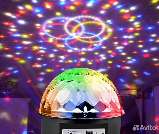 Диско-шар magic ball light mp3, USB, Bluetooth,led