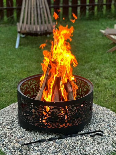 Костровая чаша с крышкой