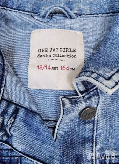 Джинсовая куртка на девочку подростка