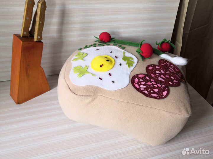 Декор кухни Подушка Завтрак Мужчины