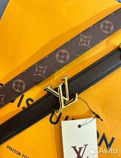 Ремень женский louis vuitton натуральная кожа