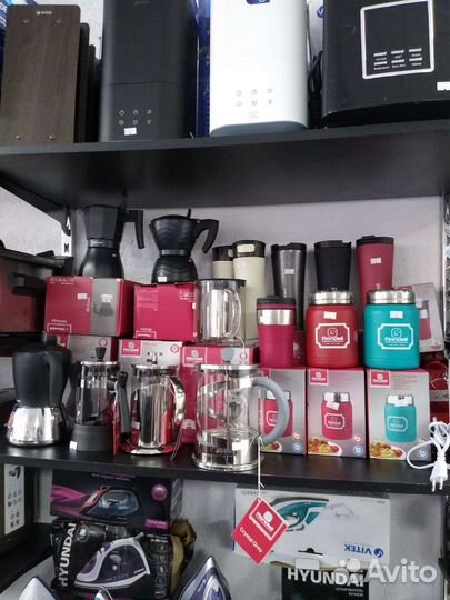 Гейзерные кофеварки, френч-прессы, термосы