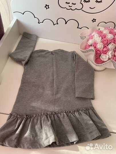 Платье на девочку теплое