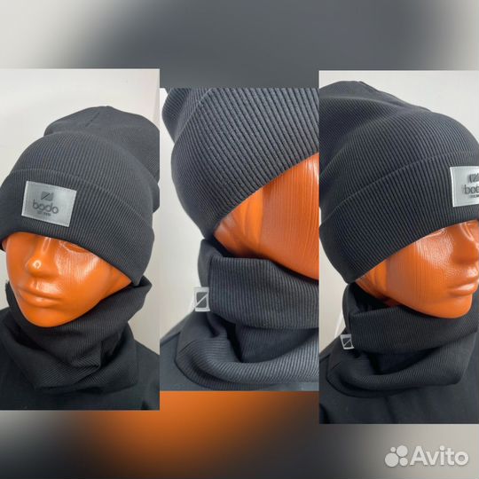 Комплект шапка и снуд