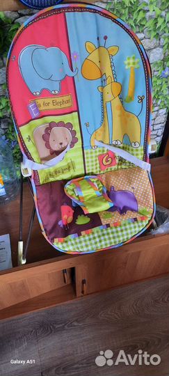 Качели шезлонг для новорожденных