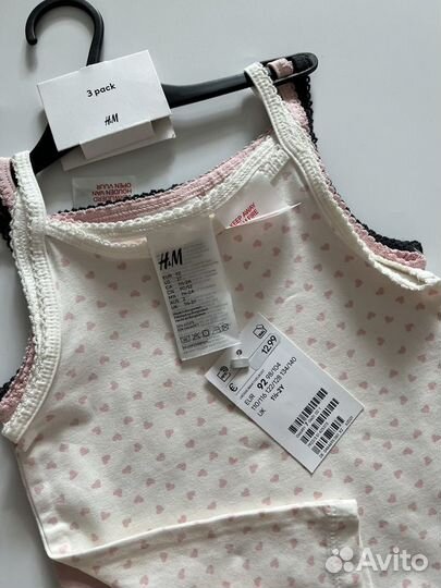 Новые майки H&M (92) 1,5-2 года