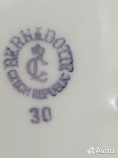 Столовый сервиз Bernadotte Чехословакия