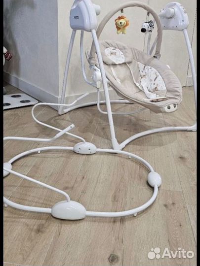 Детские электронные качели шезлонг