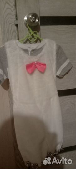 Новогодний костюм зайчик 98