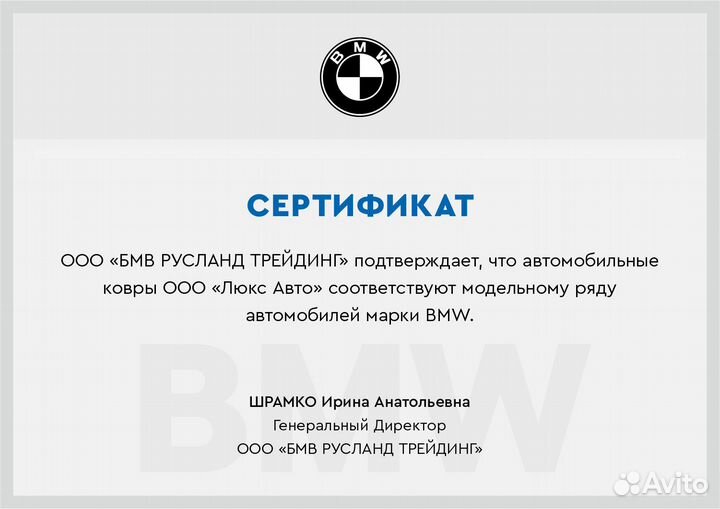 3D Коврики BMW 5 серии из Экокожи