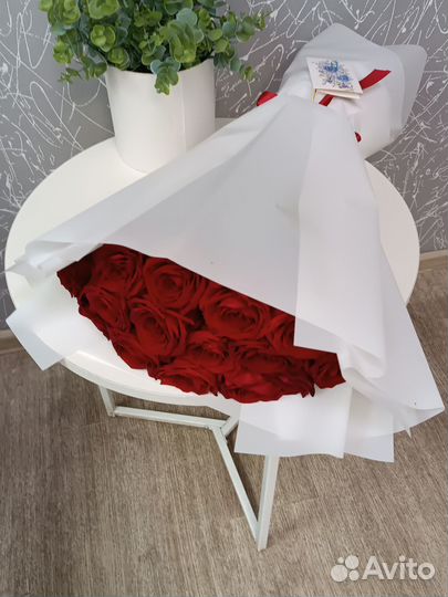 Букет из 15 крупных роз