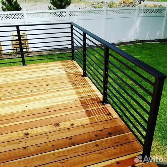 Металлические ограждения, перила