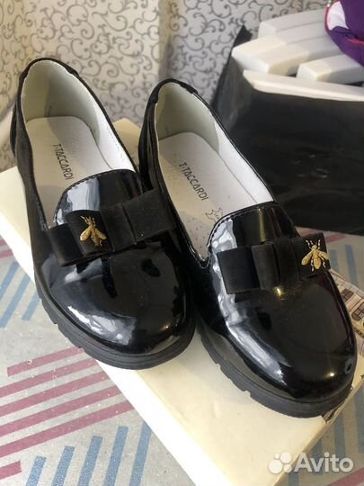 Лоферы туфли для девочки 30 размер