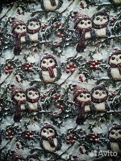 Ткань. Футер двунитка с лайкрой цифровая печать