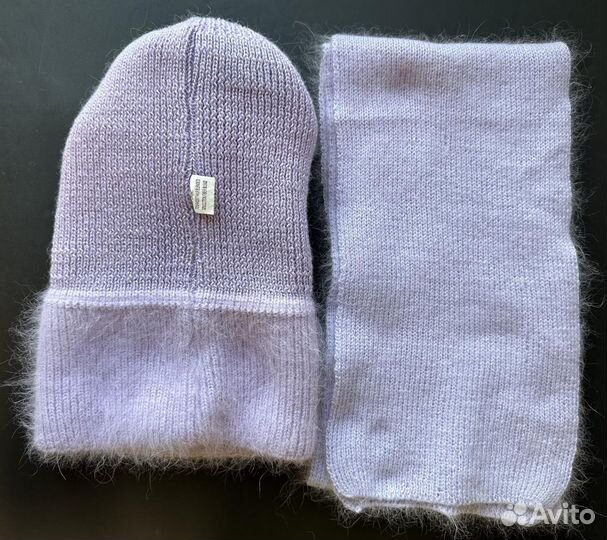 Шапка и шарф комплект женский