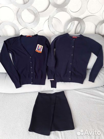 Для девочки Школьный Кардиган, кофта