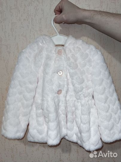 Шубка для девочки,р.80