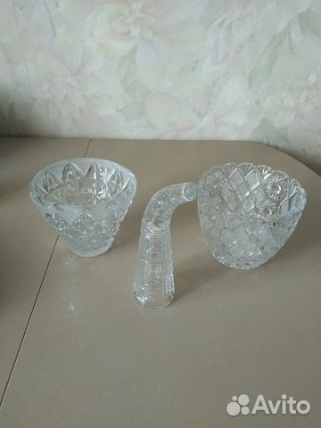 Хрусталь ссср. Конфетница, ваза, рог изобилия