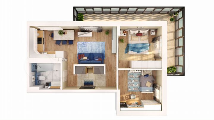 3-к. квартира, 59,3 м², 13/17 эт.