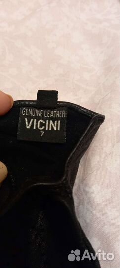 Перчатки женские кожаные 7