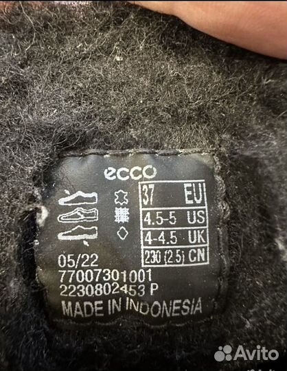 Ботинки ecco 37