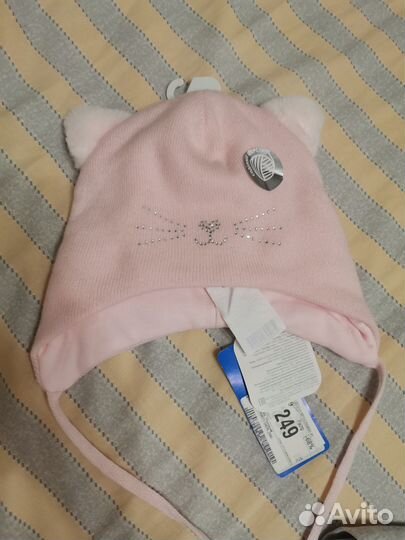 Шапка для девочки, демисезон,размер 46-48