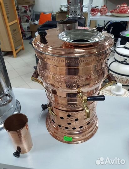 Самовар Турецкий на углях медный