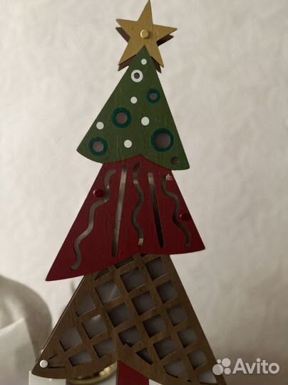 Новогодняя елочка с подсветкой в коробке Новая