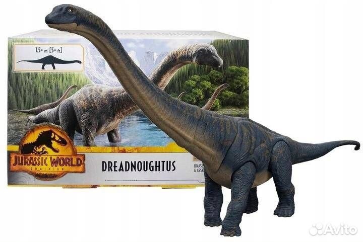 Mattel Jurassic World Дредноут Dreadnoughtus 1.5м