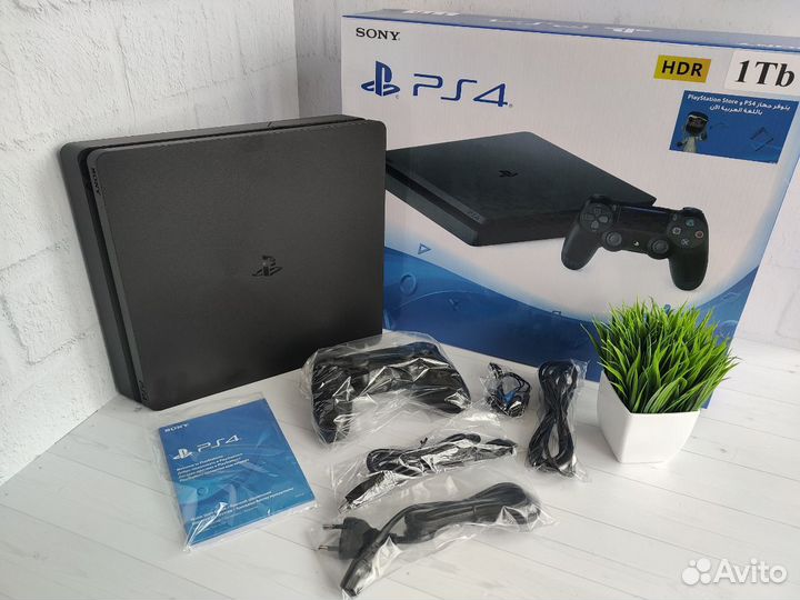 Sony Playstation 4 Slim 1tb + ориг геймпад (Новая)