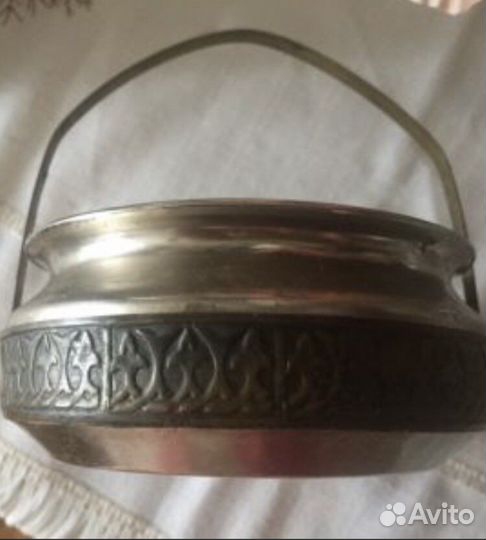 Сахарница из мельхиора, редкая, СССР