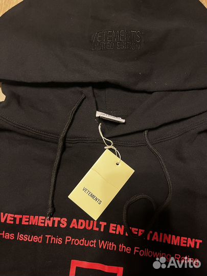 Худи Vetements черный