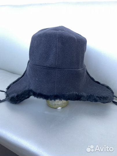 Мужская шапка ушанка овечий мех