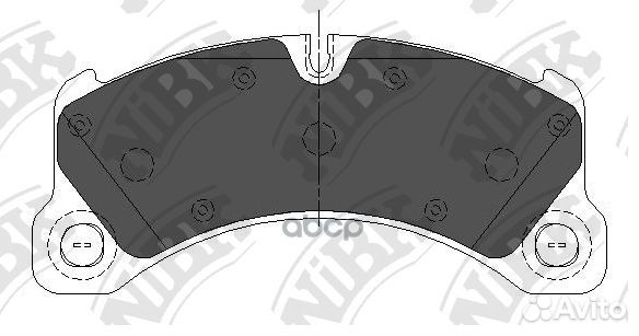 Колодки porsche panamera, touareg 09- PN35001