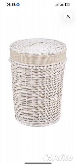 Корзина natural house бельевая 40х40х56 см