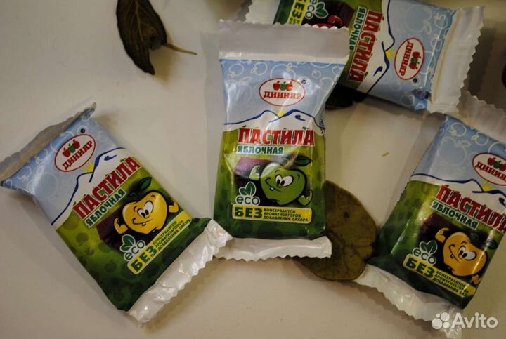 Пастила яблочная без сахара, от 100 г