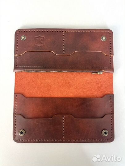 Кошелёк из натуральной кожи ручной работы
