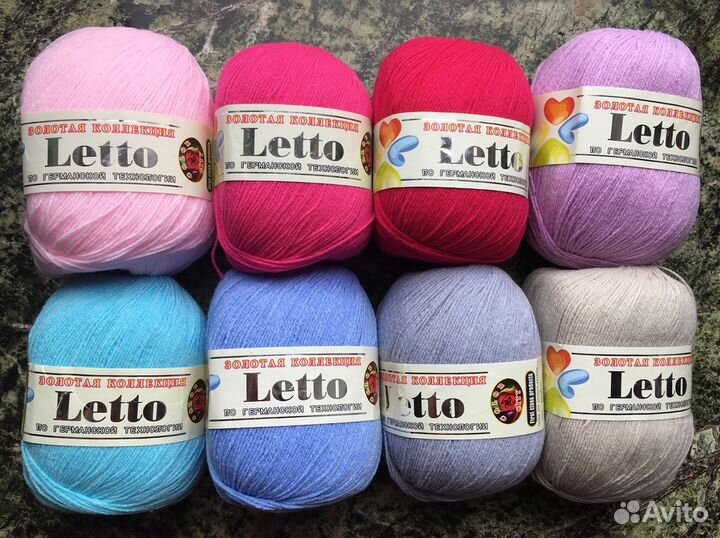 Пряжа Letto хлопок и микрофибра