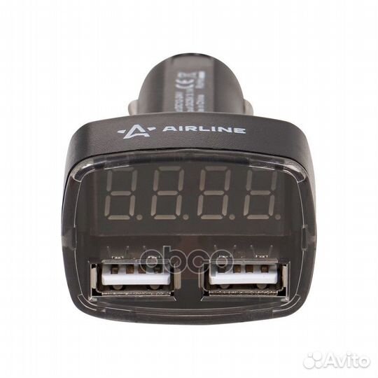 AVM-D-02 вольтметр + 2USB 3,1A в прикуриватель