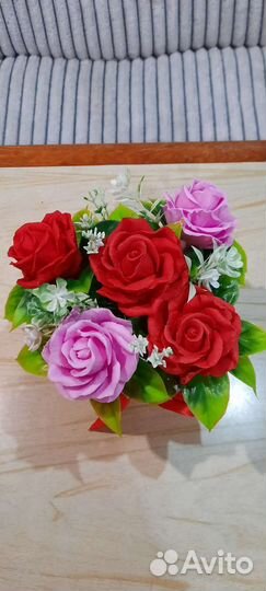 Букет цветов из мыла