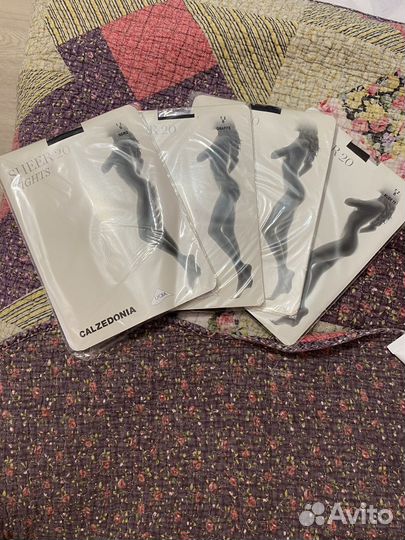 Колготки calzedonia 4 пары разных цветов