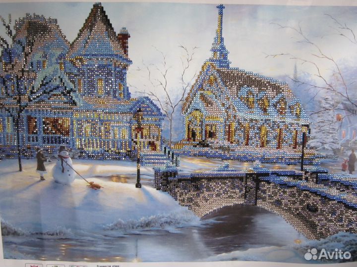 Картина зимний пейзаж