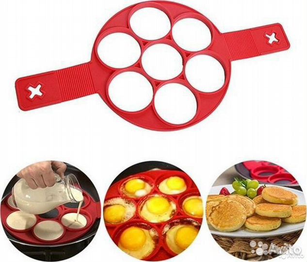 Силиконовая форма для оладьев и яичницы
