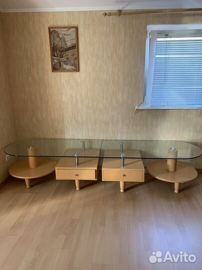 Журнальный стол (стекло)