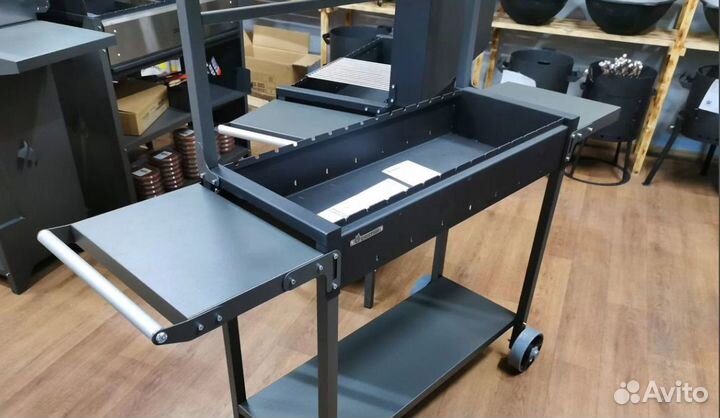 Мангал ман 304 с крышей от дождя