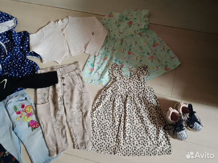 Пакет фирменных вещей для девочки 86-92